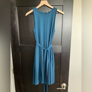LOFT Casual Teal Sleeveless Dress